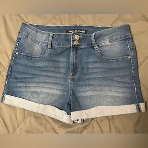 Wallflower Denim Stretch Shorts Size 11